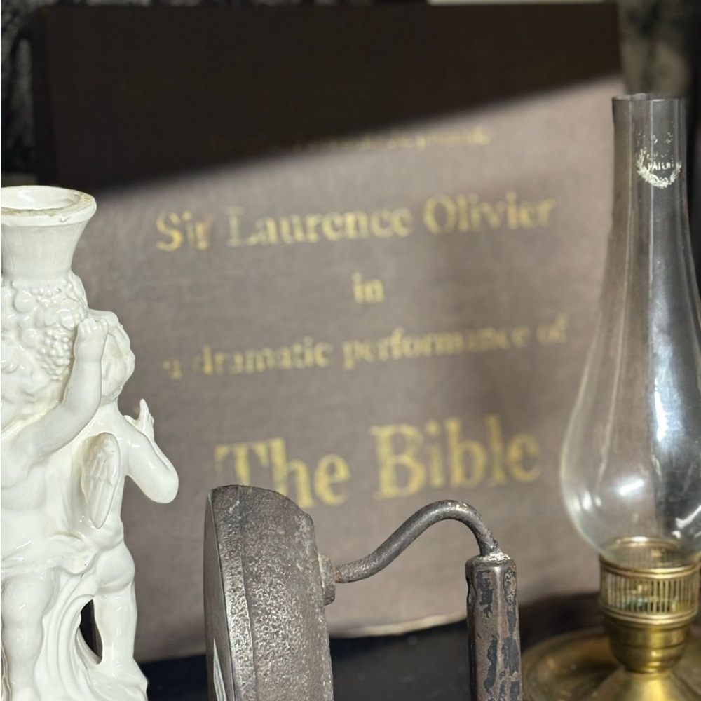 Vintage Sir Laurence Olivier 1970’s vinyl record set The Bible religious albums